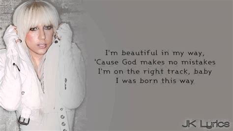 lady gaga born this way lyrics meaning